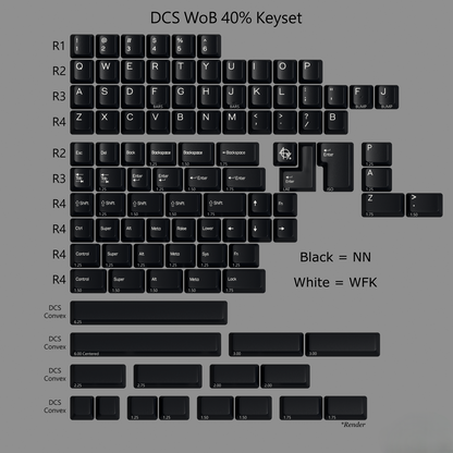 DCS 40% White on Black